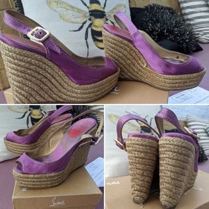 Vintage Authentic Louboutin Wedges